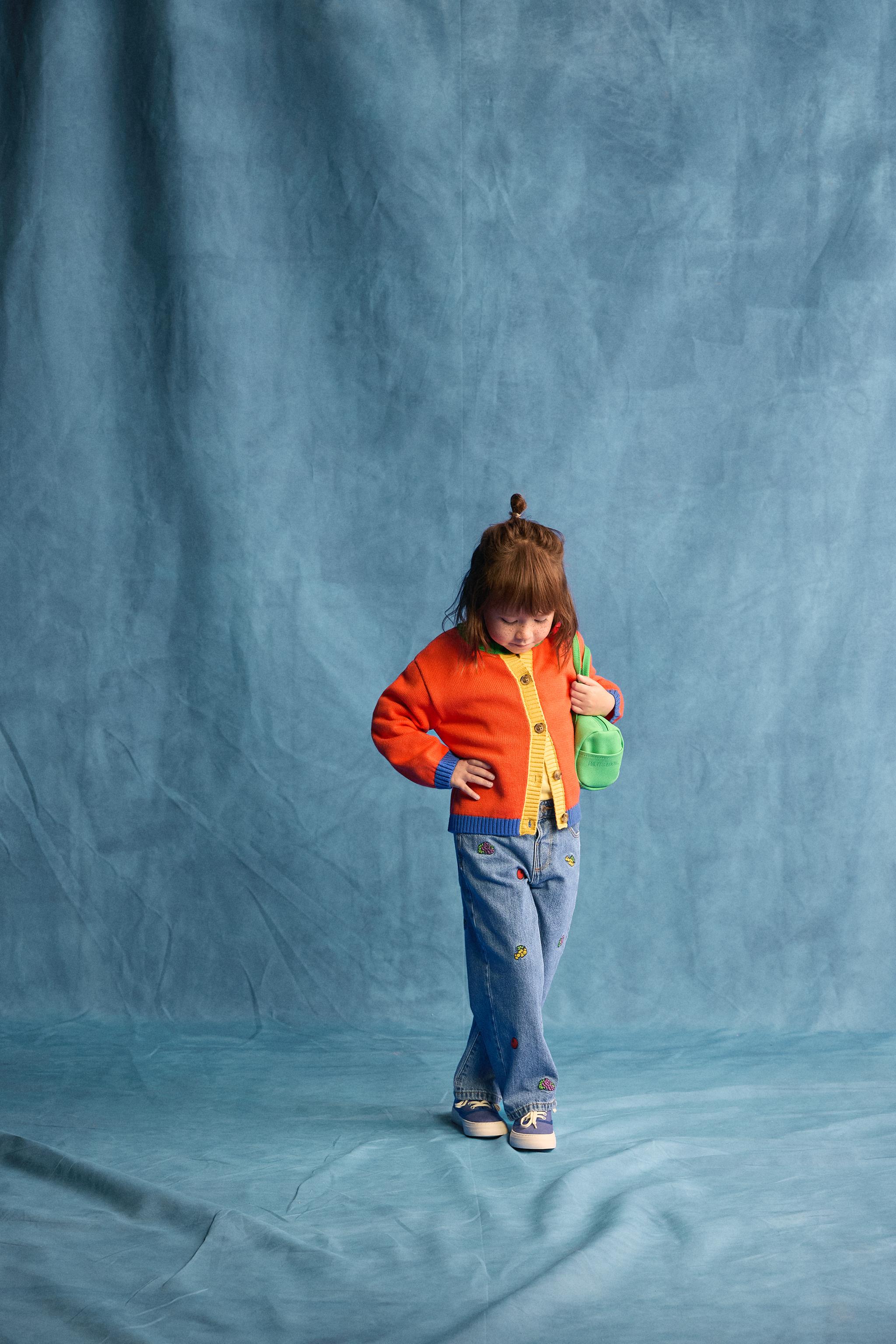 GILET EN MAILLE CONTRASTÉ FRUIT OF THE LOOM™